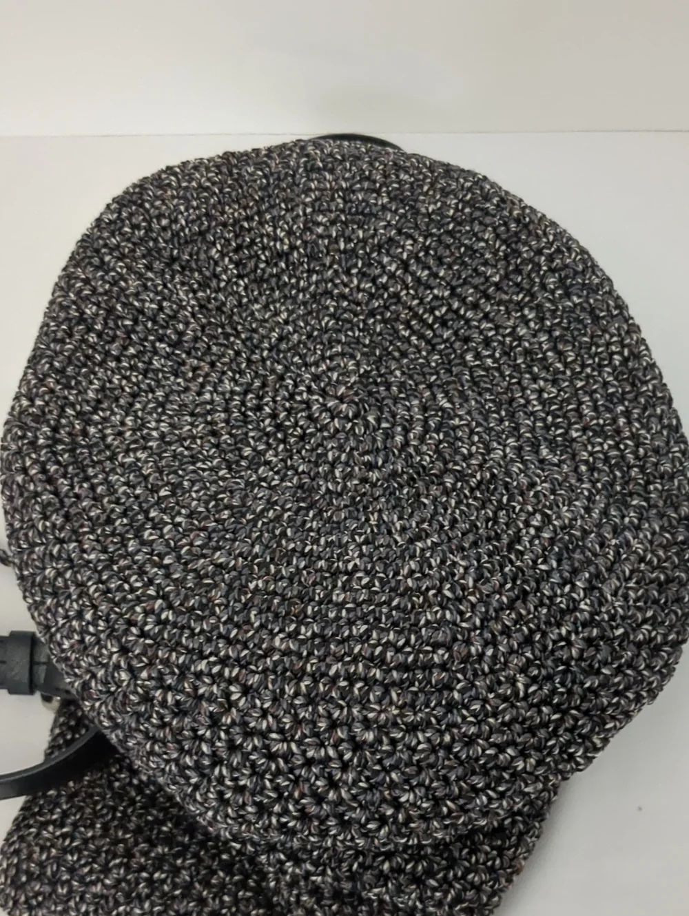 The Sak Black & Brown Woven Double  Strap Shoulder Bag